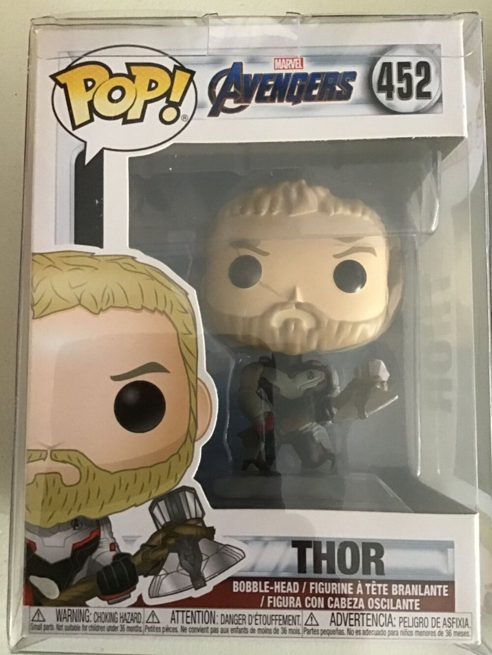Funko Pop Marvel Avengers Thor #452 Chris Hemsworth God of Thunder Vinyl Protect